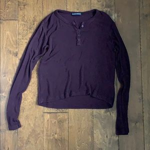 Brandy Melville Purple/maroon Long sleeve